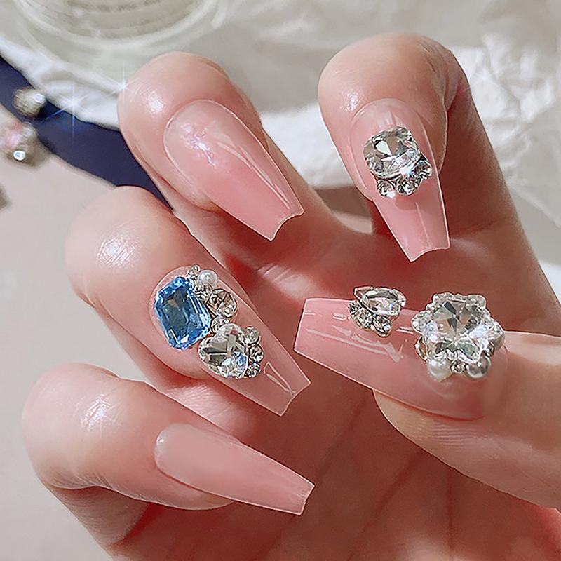 10Pcs/lot Nail Charms Jewelry Luxury Nail Parts Gems Stones Crystal Rhinestones Nail Art Decoration Accessories