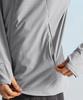 Leijibi [Set] Techflow Performance Hooded Zip-Up Rash Guard + Swim Shorts Set W Grey