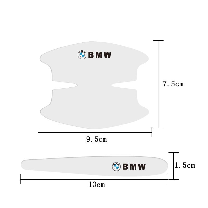 8PCS Car Door Bowl Handle Protective Sticker Anti-collision Protector Films For BMW Performance E46 E60 E90 E39 E87 E36 E92 E70 TC9