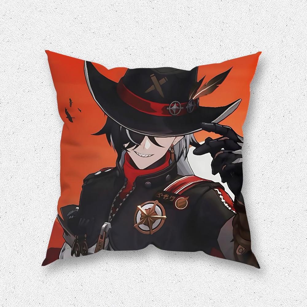 Boothill Honkai Star Rail Pillow Case For Home Bedroom Room Decoration Living Room Sofa Cushion Cover Suitable