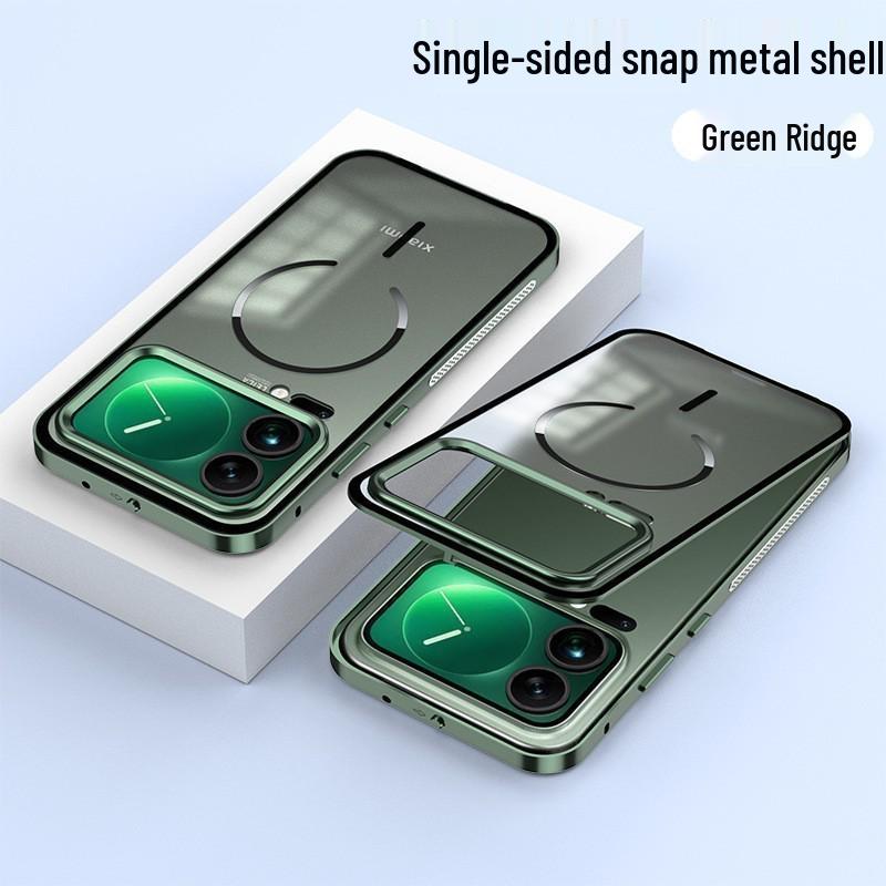 Xiaomi 17T Pro Magnetic Metal Heat Dissipation Case - Matte, Anti-Fingerprint, Snap-On Side Frame