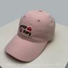 New Men Women Korean Kitten Cherry Letters Embroidery Baseball Hats Sunshade Cartoon Versatile Cute Peaked Caps Fashion Casual