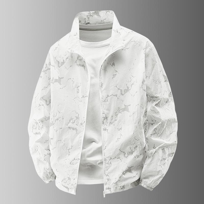 

Men s Versatile Camouflage Sun Protection Jacket - Spring 2025 Trend 2XL (150-165 jin) белый