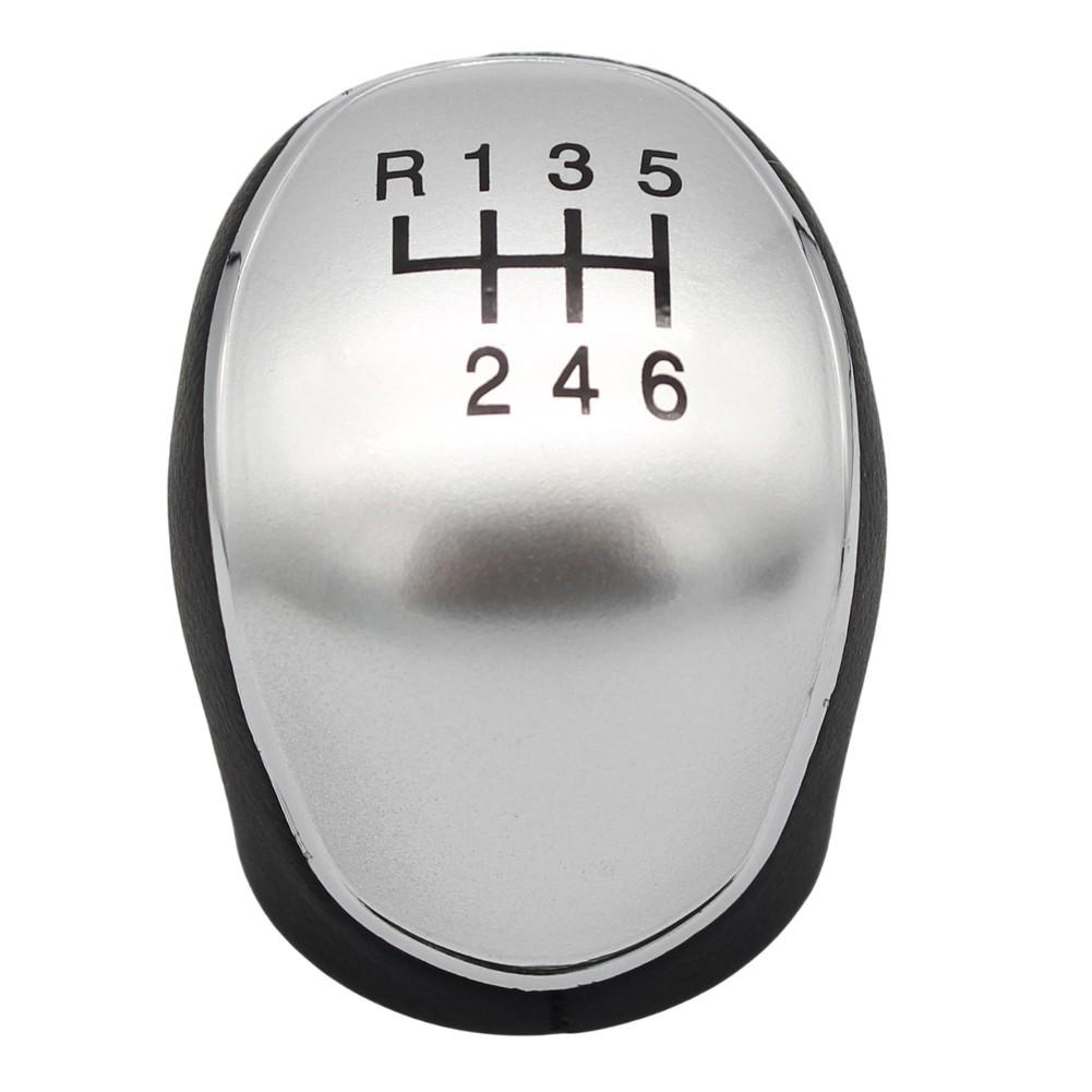 For Ford 5 6 Speed Manual Gear Shift Knob Replacement ABS Leather Black White 6 Speed
