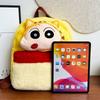 Shinchan Cartoon Crayon Doll Backpack Fluffy Kid Backpack For School Outings And