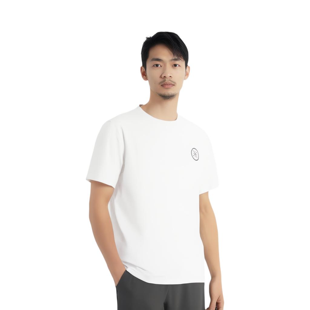 Li Ning T Shirt Men's Standard White ATSV017-2