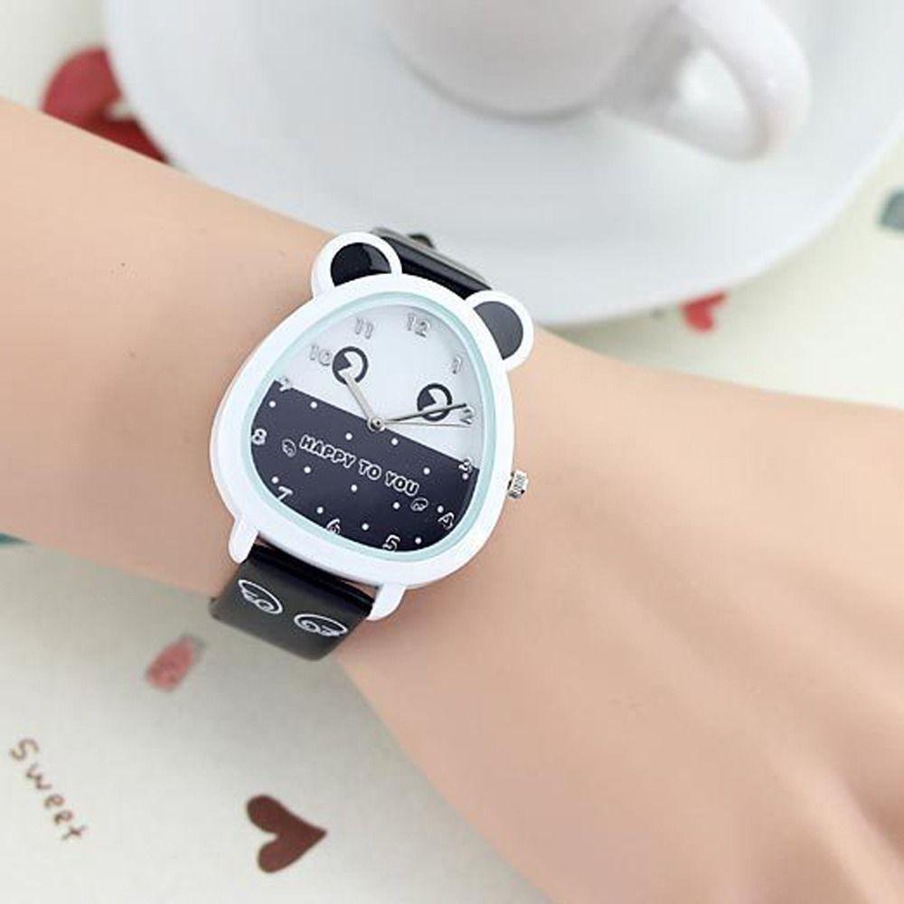 

Leather Student Watches Mouse Quartz Wrist Watch Women Watches Cartoon Wristwatch Children s Watch