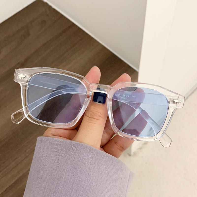 Fashion Men Hip Hop Glasses Trendy Korean High-quality New Polygon Meter Nail Square Sunglasses Retro Sunglasses Women