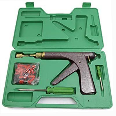 Kit Profesional de Reparación de Pinchazos para Neumáticos Tubeless de Coche y Bicicleta Clavo de Reparación de Hongo de Goma Pistola de Vacío Kit de Bloqueo de Fugas de Aire en Neumáticos