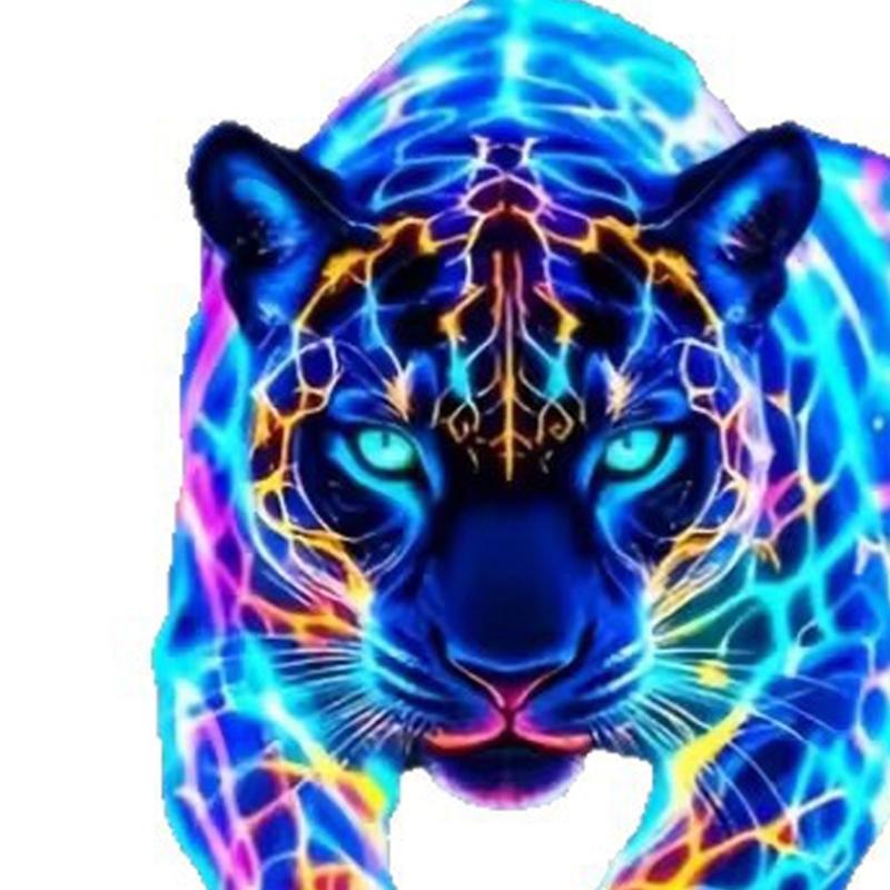 Easy Applying Vibrant Leopard Print Vinyls Decal Waterproof for Scooter Front Fairing and Automobile Window