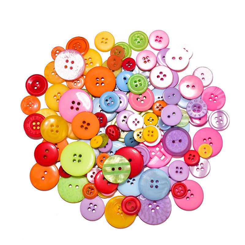 DIY Flower Bouquet Craft Kit: Resin Buttons for Creative Kids' Projects