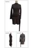 2026 Autumn Slim Fit Knit Dress with Metal Buckle and Ribbon