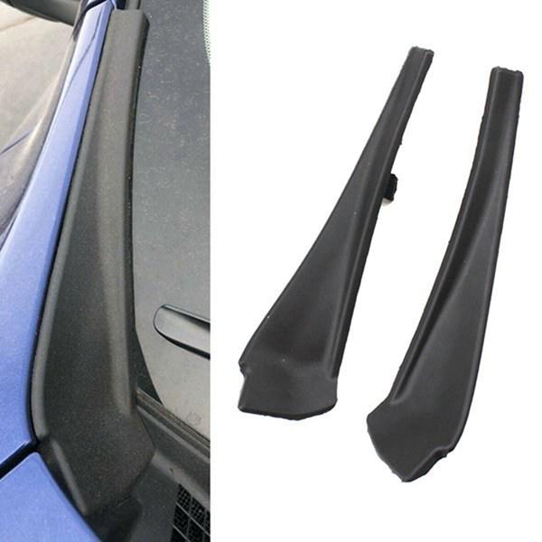 1 Pair Black ABS for Nissan Rogue 2014-2020 none