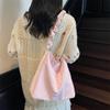 Bag Large Capacity Women's Armpit Bag 2025 New Simple Tote Bag Pleated Shoulder Messenger Bag One Piece Delivery