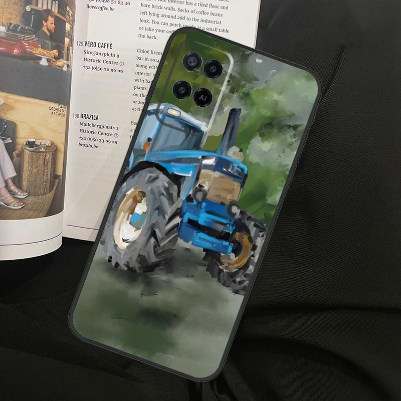 Farm Vehicle Tractor For Oppo A38 A18 A58 A78 A98 A79 A40 A60 A80 A16 A76 A96 A15 A74 A94 A54 A77 A17 Phone Case