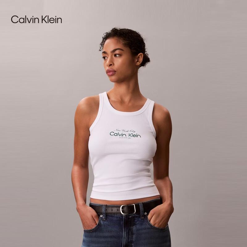 Calvin Klein Jeans Women's Ribbed CK Embroidery Tank Top