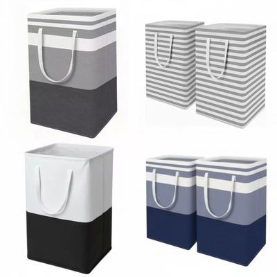Fabric Laundry Basket Hamper for Bathroom Balcony Hotel Storage
