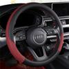 Universal Car Steering Wheel Cover For 37-38Cm Steer Wheel Faux Leather Breathable Car Wheel Cover Interior Auto Accessories