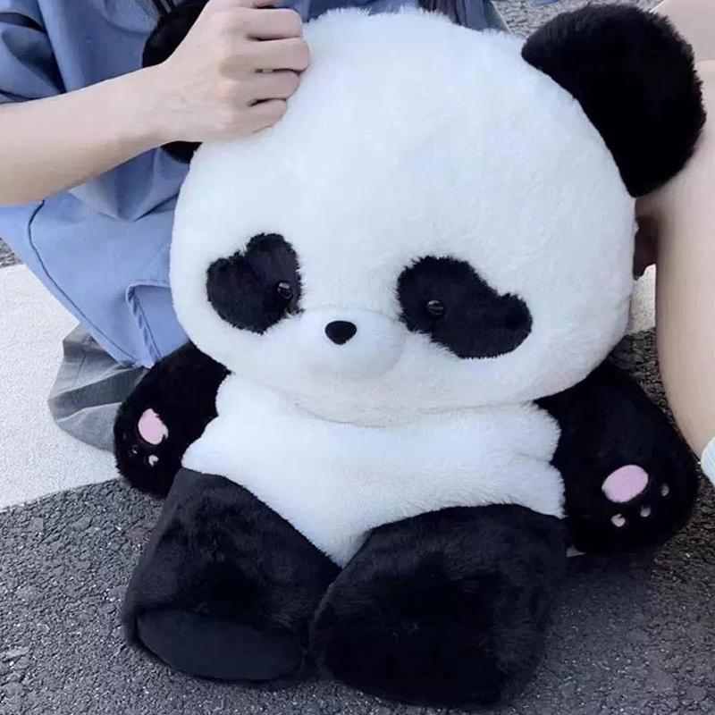 

Кавайный рюкзак из плюша с пандой, мультяшный рюкзак с животным, мягкий плюшевый рюкзак, школьный рюкзак для ученика, для девочки, подарки 1pc