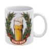 1pc 11oz Ceramic Coffee Mug with Double-Sided Print for Beer Enthusiasts, Daily Use Cup, Great Gift for Home Bar or Office
