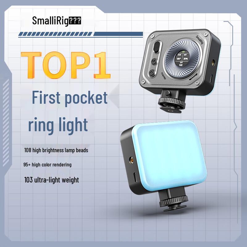 SmallRig Portable LED Fill Light for Photography & Live Streaming