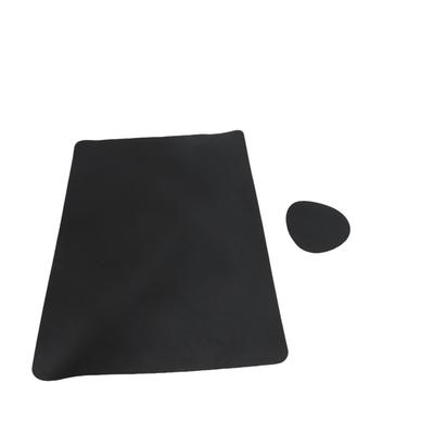 Placemats Coasters Set Anti Scald Ht Insulating Cowhide Pattern Double Sided 6pcs Rectangular Placemats 6pcs Round Coasters for Dinning Table