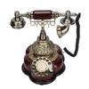 Vintage telefon imitace dřeva Royal starožitný pevný telefon pro domácí kancelářské kavárny dekorace