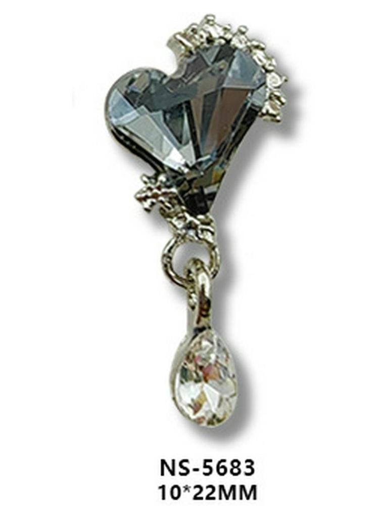 Nail Art Tassel Heart Rhinestone Pendants and Stickers