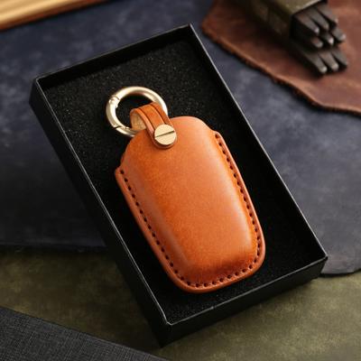 Maßgefertigte Schlüsseltasche ist geeignet für alte BMW Autoschlüsselhülle, rein handgefertigte High-End Autoschlüsseltasche und Ring aus echtem Leder.