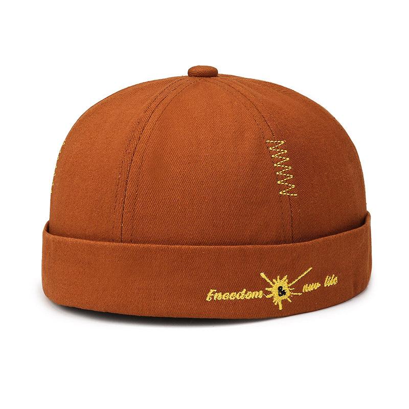 Melon hat children's niche street dance hat personality beanless round hat sailor man