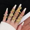 Medieval Personality Retro Vintage Open Ring Light Luxury High Sense Niche Phoenix Accessories
