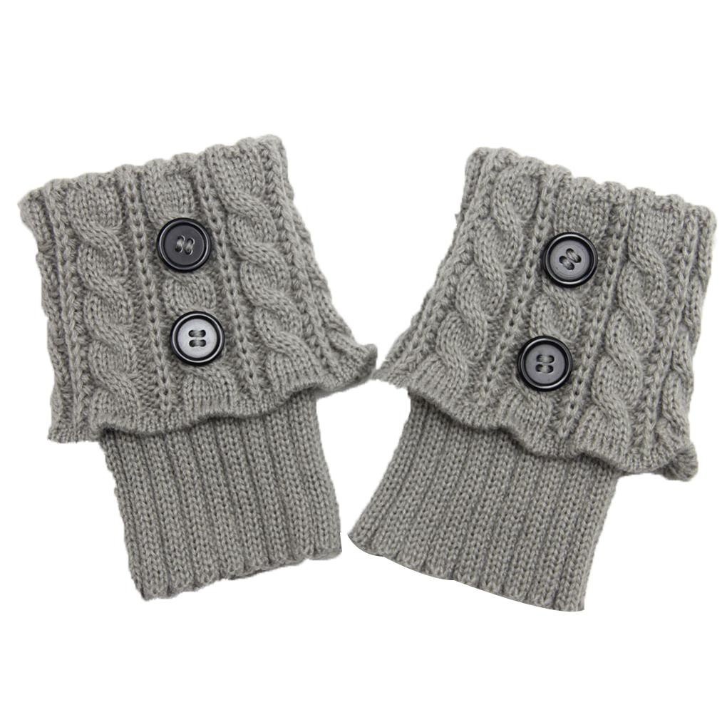 1 Pair Women Boot Socks Leggings Jeans Solid Color Leg Warmer Winter Warm Cold Weather Thermal Dressing Decoration