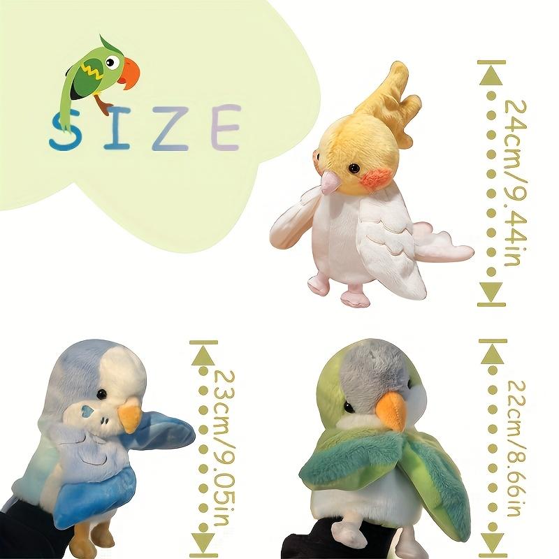 Adorable Parrot Hand Puppet Fun Parrot Plush Toy Flying Animal Toy Bird Hand Puppet Storytelling Teaching Early Childhood Interactive Interactive