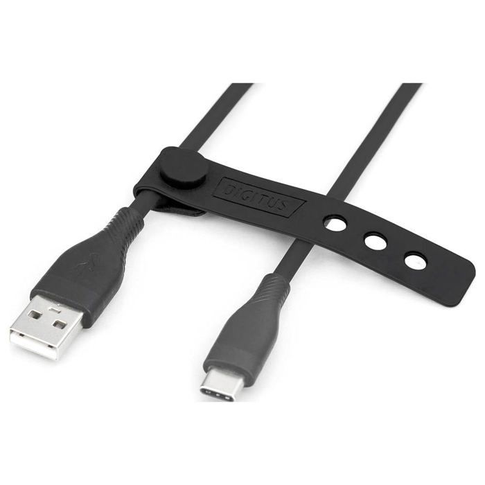 USB 2.0 Anschlusskabel - digitus - 2m - USB-A auf Typ-C - 480 Mbps - 60W Power Delivery