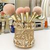 1Pcs New European-style Metal Makeup Brush Storage Tube, Home Office Pen Holder, Dressing Table Beauty Brush Bucket, Decorative Ornament Vase