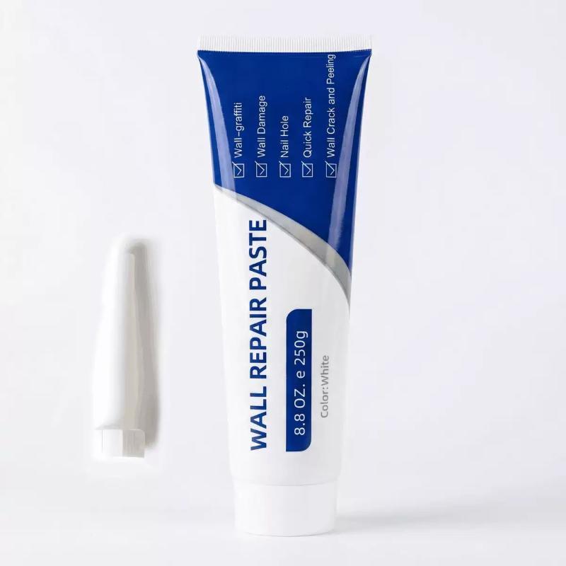 Waterproof Wall Repair Paste 250g Quick Dry White Drywall Filler for Bathroom Bedroom Wall Damage Mending