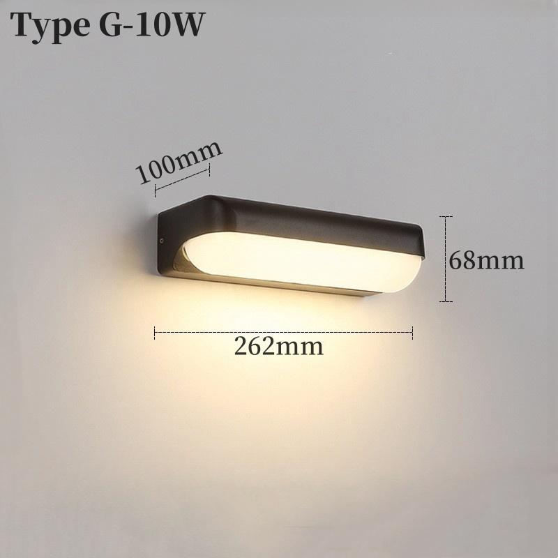 Outdoor LED Porch Wall Lamp IP65 Waterproof Wall Mounted Sconce Garden Courtyard Home Exterior Wall Lighting Fxiture AC110/220V