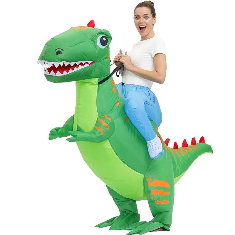 Aufblasbares Dinosaurier-Fahrradkostüm – Lustige Requisite für Partys & Cosplay