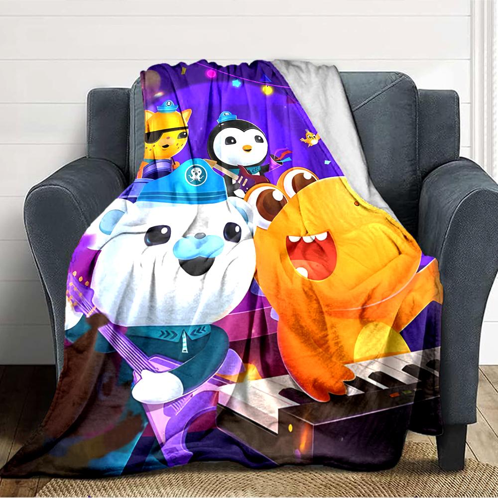 1pc OCTONAUTS1 Blanket, Gift, for Men and Women, Soft Blanket, Good for Sofa Bed Couch Travel, Lightweight Flannel Blanket