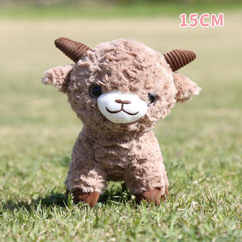 Soft Plush Sheep Keychain Lovely Appearance 3D Mini Animal Key Ring Holder Cute Bag Charm Car Pendant for Stocking Stuffers