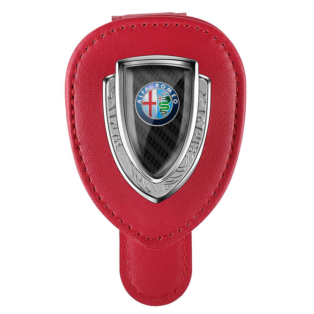 Car Sun Visor Eyeglass Clip Sunglasses Organizer Card Holder For Alfa Romeo Giulietta 159 147 156 Mito Giulia Valve Accessories
