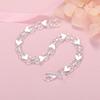 New luxury Silver Color classic heart bracelets for women lady fashion designer jewelry wedding party birthday gifts