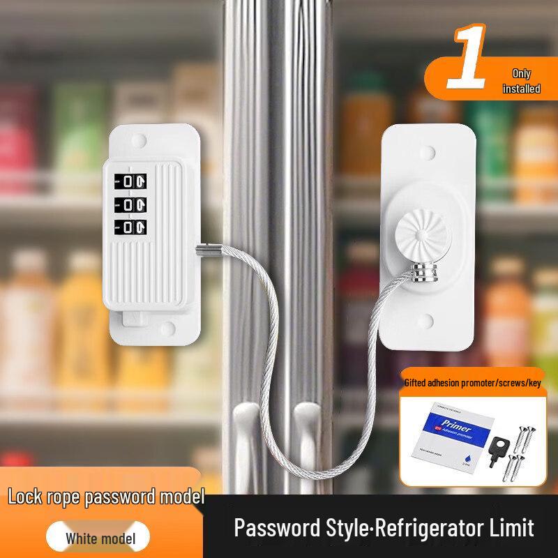 Rongyu White Combination Freezer and Drawer Lock