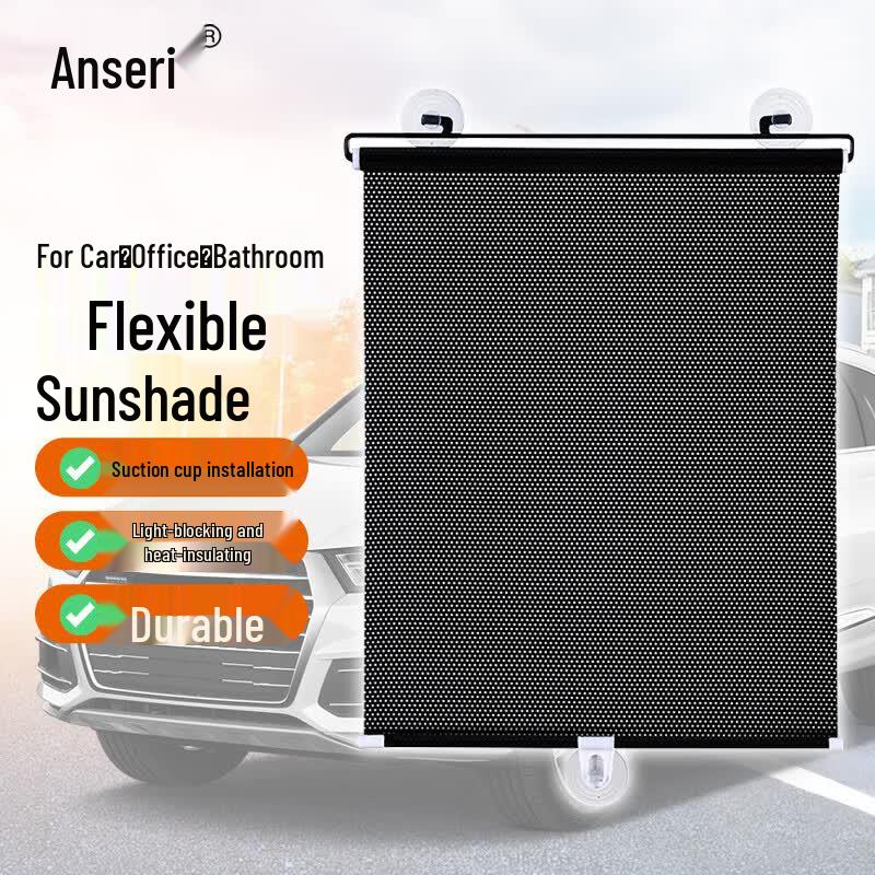 Ansaicai Automatic Retractable Car Sunshade 68x125cm