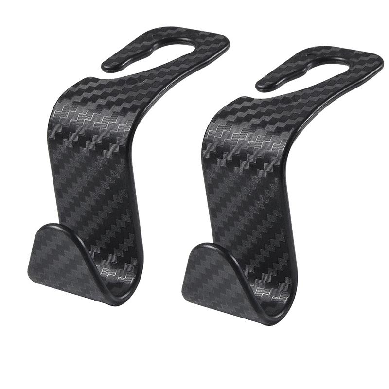 4Pcs Car Seat Back Hook Hanger Storage Box With Hook Bag Car Headrest Hanger Hook Storage For Phone Handbag Purse Bags Clothes