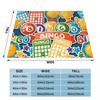 Coperte Divertenti per Gioco del Bingo Stampa in Pile Traspiranti Leggere Coperte da Lancio per Letto Copriletto da Esterno