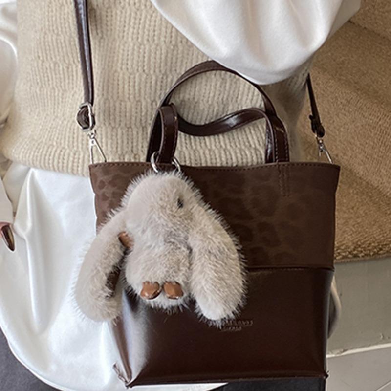Casual retro simple shoulder bag fashionable personalized messenger bag winter new women's trend bucket bag