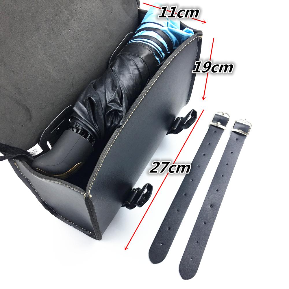 Universal Motorcycle Saddlebag Model Side PU Leather Luggage Saddle Bag Storage Tool Pouch For Harley Sportster XL883 XL1200