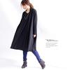 Gold Japan Plus Size Faux Design Solid Long Sizes Women's Dress, Knee-Length, Color, Sleeves, Black, 4L-5L (jp143)