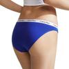 Calvin Klein Logo Jacquard Waistband Cotton Sexy Triangle Underwear Women underwear Gem-Blue D1618FPT